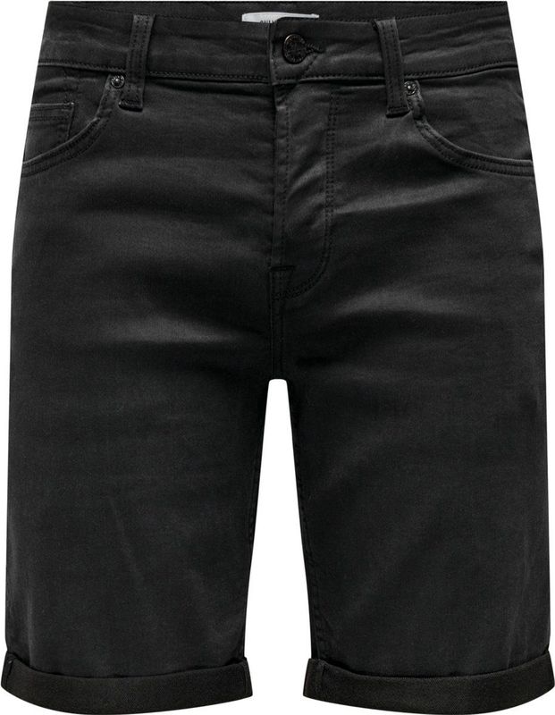 Onsply - Mid Waist Slim Fit Shorts - Dark Denim - Regular Fit
