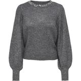 Only - ELSA - Gebreide Pullover - Mêlee - Regular Fit - Met Siersteentjes