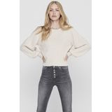 Only Trui Onlelsa Pullover Knt Noos 15210667 Pumic Stone/white Dames