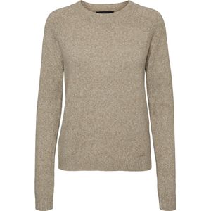 Gebreide Pullover - O-hals - Lange Mouwen - Geribde Manchetten - Regular Fit