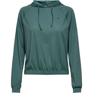 Only Play - Fulia L/S Hood Sporttop - Dames - Groen - Polyester