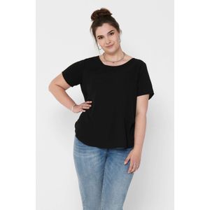 ONLY CARMAKOMA - Top - Zwart - Geweven Stof - Regular Fit