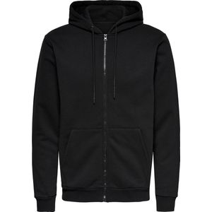 Hoodie - Zwart - Katoen/Polyester - Regular Fit