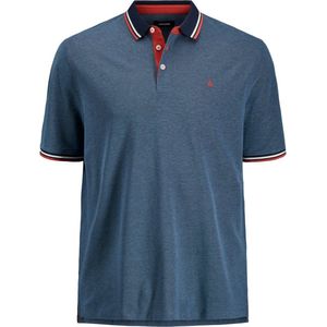 JACK&JONES PLUS Jjepaulos SS Noos PS Poloshirt voor heren, blauw, rood, wit, 5XL Grote maat