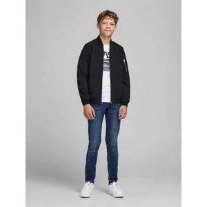 Jack & Jones Jjerush Bomber Jr jongensjas, zwart.