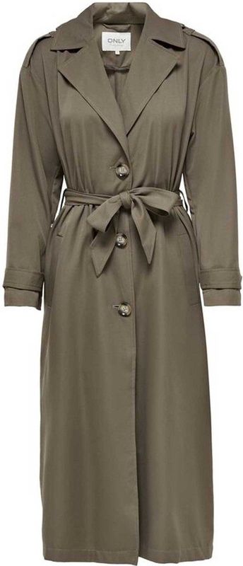 ONLY Trenchcoat Zomer ONLLINE met Ceintuur Bruin