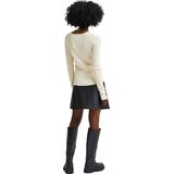 Selected SLFSTANDARD SS V-NECK TEE sweater dames zand