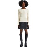 Selected SLFSTANDARD SS V-NECK TEE sweater dames zand