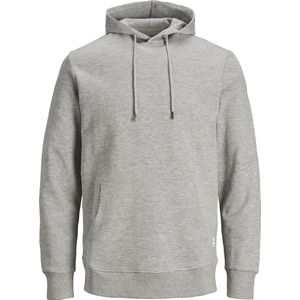 Jack & Jones Jjebasic Sweatshirt Hood Noos Sweatshirt voor heren, Lichtgrijs