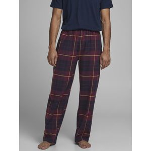 JACK & JONES - Geruite Pyjamabroek - Rood - Katoen