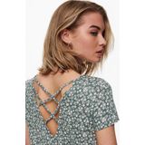 ONLBera - A-lijn Jurk - Bloemenprint - Jersey - Korte Lengte