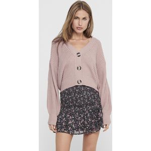 Vero Moda Jdyjusty L/S korte cardigan voor dames, Knt Noos, Woorose, XS