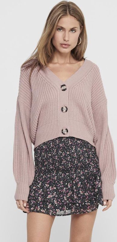 Vero Moda Jdyjusty L/S korte cardigan voor dames, Knt Noos, Woorose, XS