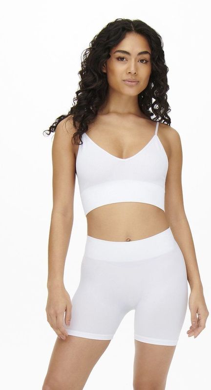Only - Vicky Seamless - Boxershort - Wit - 94% Polyamide - 6% Elastaan