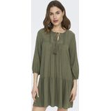 Onlvinnie - Korte Jurk - Tuniek - Katoen - O-hals, 3/4 Mouwen, Kanten Detail