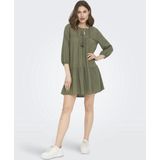 Onlvinnie - Korte Jurk - Tuniek - Katoen - O-hals, 3/4 Mouwen, Kanten Detail