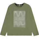 NAME IT - KIDS NKMBABAK LS TOP - T-shirt - Rood - Organisch Katoen