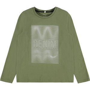 NAME IT - KIDS NKMBABAK LS TOP - T-shirt - Rood - Organisch Katoen