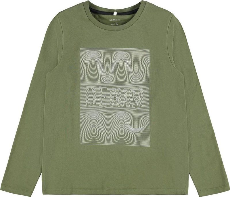 NAME IT - KIDS NKMBABAK LS TOP - T-shirt - Rood - Organisch Katoen