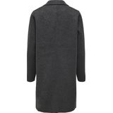 Only - ONLCARRIE BONDED COAT - Lange Jas - Donkergrijs Melange