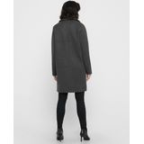 Only - ONLCARRIE BONDED COAT - Lange Jas - Donkergrijs Melange