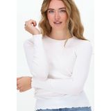 Selected Femme Anna Ls Crew Neck Tee Tops T-shirts - Wit