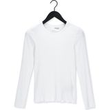 Selected Femme Anna Ls Crew Neck Tee Tops T-shirts - Wit
