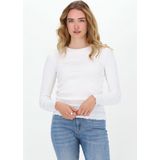 Selected Femme Anna Ls Crew Neck Tee Tops T-shirts - Wit