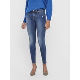 ONLY - OnLWAUW - Jeans - Blauw - Middelhoge Taille - Skinny Fit