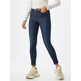 ONLY - ONLWAUW LIFE MID SKINNY Jeans - Blauw - Skinny Fit - Normale Waist