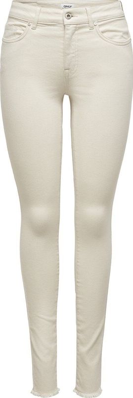 Only - Onlblush Life Mid Jeans - Ecru - Katoen/Elastaan