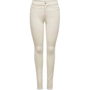 Only - Onlblush Life Mid Jeans - Ecru - Katoen/Elastaan
