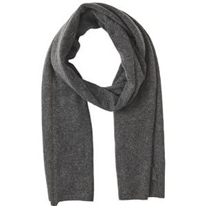 PIECES Vrouwelijke sjaal lange wol, dark grey melange, One Size