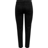 Only Jeans Onlemily Hw Str Crp Ank Raw Mae034 15219264 Black Denim Dames