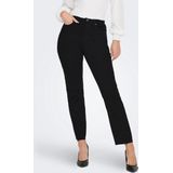Only Jeans Onlemily Hw Str Crp Ank Raw Mae034 15219264 Black Denim Dames