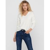 Only Trui Onlcamilla V-neck Pullover Knt 15204588 Birch/melange Dames