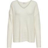 Only Trui Onlcamilla V-neck Pullover Knt 15204588 Birch/melange Dames