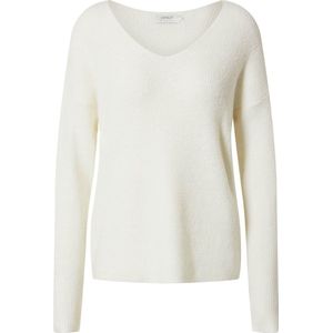 Only Trui Onlcamilla V-neck Pullover Knt 15204588 Birch/melange Dames