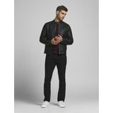 Synthetisch Leren Jas - Zwart - 100% Polyester - Waterafstotend