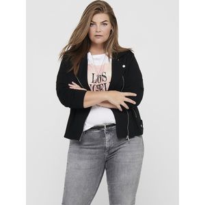 ONLY CARMAKOMA - CARGOLDTRASH BIKER JACKET - Zwart - Gewatteerde Jas