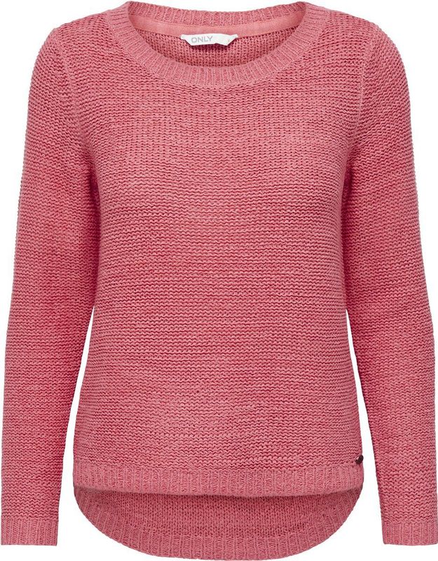 ONLY - ONLGEENA XO - Pullover - Effen Kleur - Ronde Hals met Rib