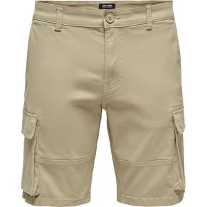ONLY & SONS - Onscam Stage Cargo Shorts - Chincilla - Katoen
