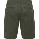 Onscam - Regular Fit Shorts - Zwart - Katoen - Riemlussen