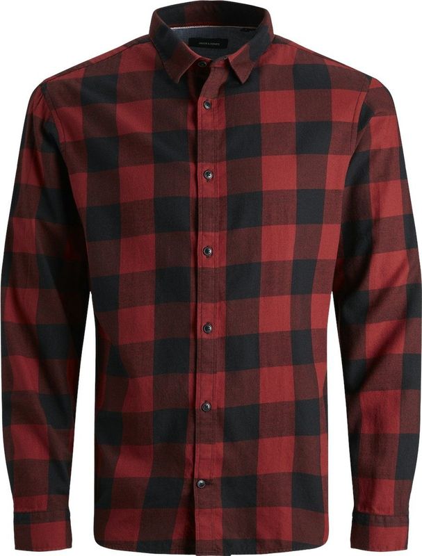 Overhemd - Geruit - Katoen - Lange Mouw - Regular Fit