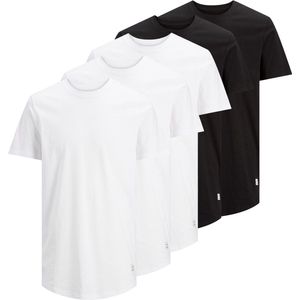 Jack & Jones - Heren T-shirts - Wit - 100% Organisch Katoen - 5-Pack