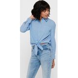 Overhemd - Geknoopt Detail - Regular Fit - Lange Mouwen - Knoopsluiting