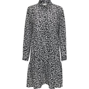 Jacqueline de Yong - Midi Jurk - Grijs - Dames - Polyester