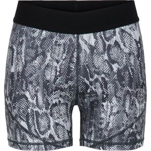 ONLY PLAY - ONPKNOX AOP - Sportbroek - Zwart - Wit - 80% Polyester - 20% Elastaan