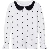 NAME IT - MINI NMFSOPAMM LS SLIM TOP - T-shirt - Stippenprint - Organisch Katoen