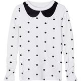 NAME IT - MINI NMFSOPAMM LS SLIM TOP - T-shirt - Stippenprint - Organisch Katoen